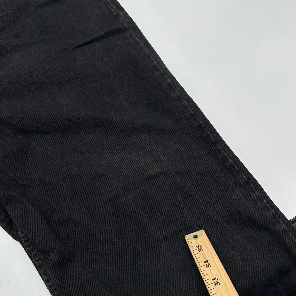 Levis‎ 550 Relaxed Fit Black Denim Jeans Mens W48 L30 (Actual 45x29) Grunge VTG